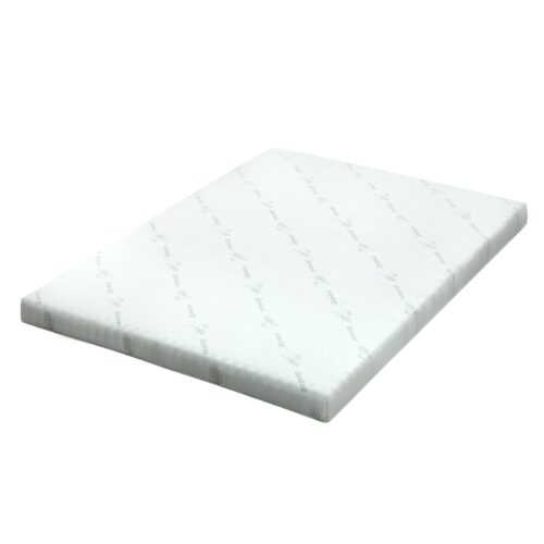 Giselle Bedding Memory Foam Mattress Topper Cool Gel Bed Mat Bamboo 10cm Single - Image 2