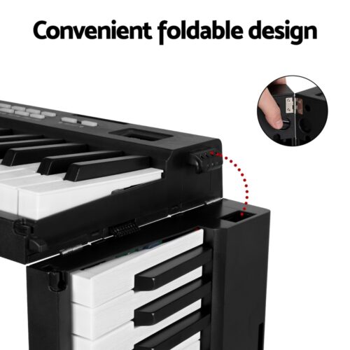 Alpha 88 Keys Foldable Electronic Piano Keyboard Digital Electric w/ Carry Bag - Image 7