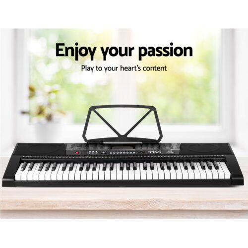 Alpha 61 Keys Electronic Piano Keyboard Digital Electric w/ Stand Stool Speaker - Image 4