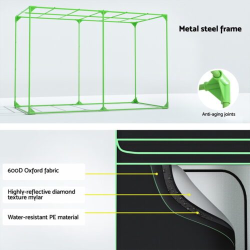 Green Fingers Grow Tent Kits 300x150x200cm Hydroponics Indoor Plant Grow System - Image 5