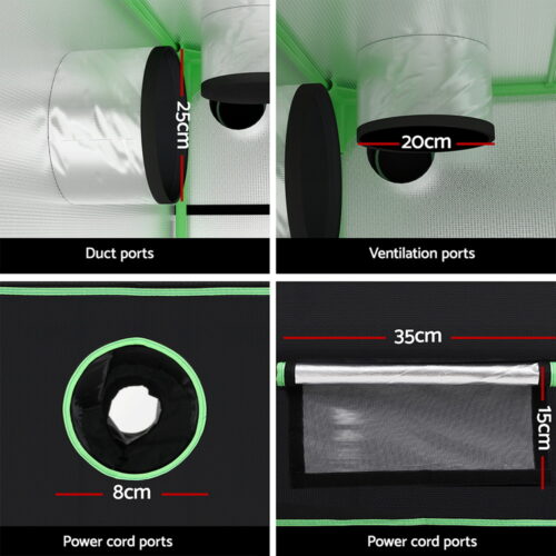 Green Fingers Grow Tent Kits 300x150x200cm Hydroponics Indoor Plant Grow System - Image 6