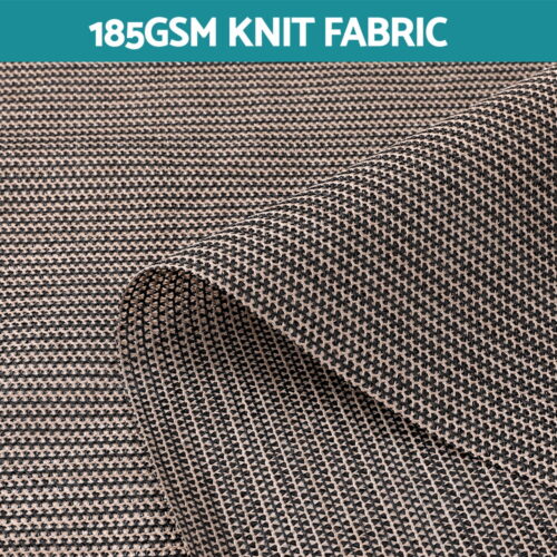 Instahut 3X2.5M Outdoor Blinds Awning Roll Down Retractable Knit Fabric Outdoor Blinds Window Shade Brown - Image 6