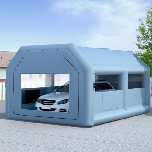 Giantz Inflatable Spray Booth 6X4M Car Paint Tent Filter System Blower - Image 7
