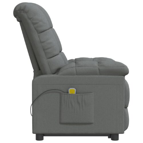 Massage Chair Dark Grey Fabric - Image 4