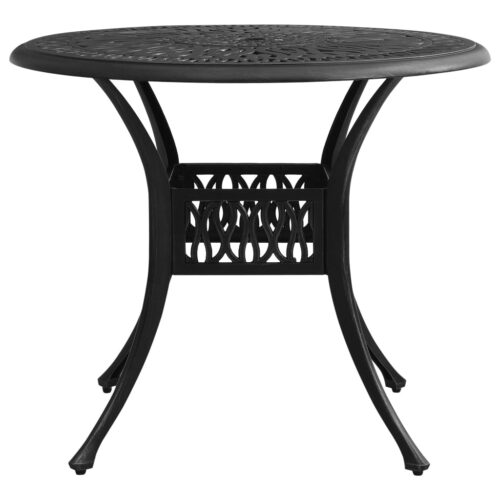 3-Piece Bistro Set Cast Aluminium Black - Image 11