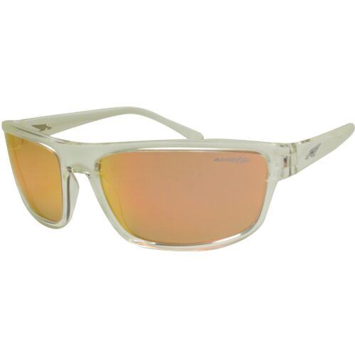 Arnette AN 4259 2634F6 Borrow Transparent Frame Red Orange Lens Mens Sunglasses - Image 2
