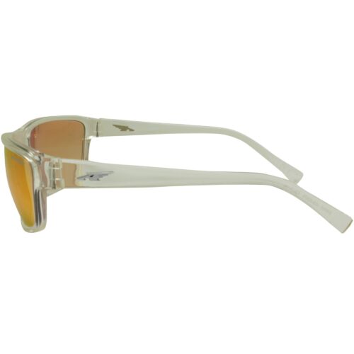 Arnette AN 4259 2634F6 Borrow Transparent Frame Red Orange Lens Mens Sunglasses - Image 3