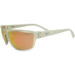 Arnette AN 4259 2634F6 Borrow Transparent Frame Red Orange Lens Mens Sunglasses