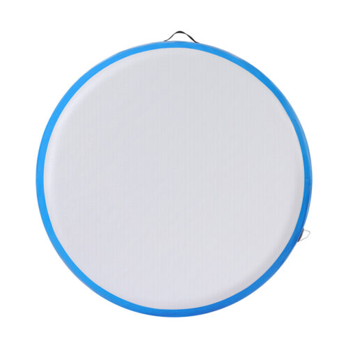 Everfit 1m Air Track Spot Inflatable Gymnastics Tumbling Mat Round Blue - Image 3