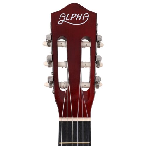 Alpha 39 Inch Classical Guitar Wooden Body Nylon String Beginner Gift Natural - Image 3