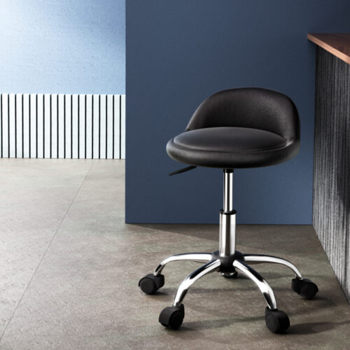 Artiss Salon Stool Swivel Chair Backrest Chairs - Image 7