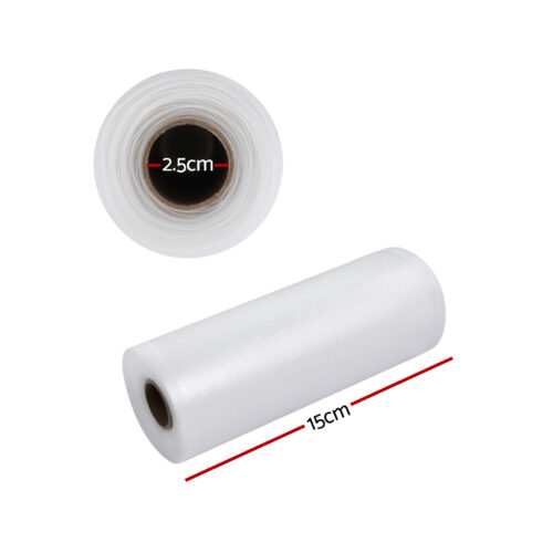 2 Rolls Food Vacuum Sealer Bags Storage Saver Heat Sealing Bag Pack 15CMX6M - Image 2