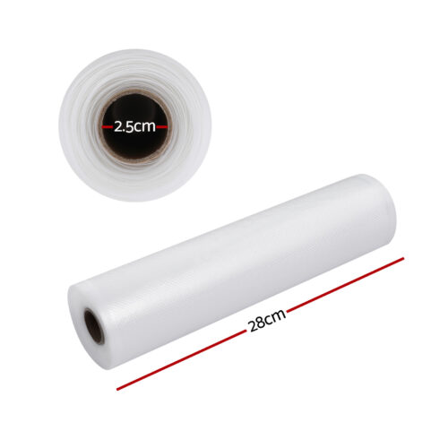 2 Rolls Food Vacuum Sealer Bags Storage Saver Heat Sealing Bag Pack 28CMX6M - Image 2