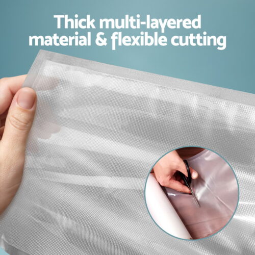 2 Rolls Food Vacuum Sealer Bags Storage Saver Heat Sealing Bag Pack 28CMX6M - Image 4