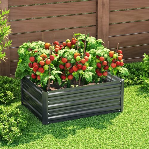 Green Fingers Garden Bed 80X60X30cm Planter Box - Image 7