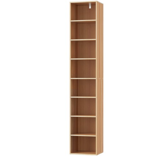 Artiss Bookshelf 8 Tiers MILO Pine - Image 3