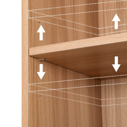 Artiss Bookshelf 8 Tiers MILO Pine - Image 6