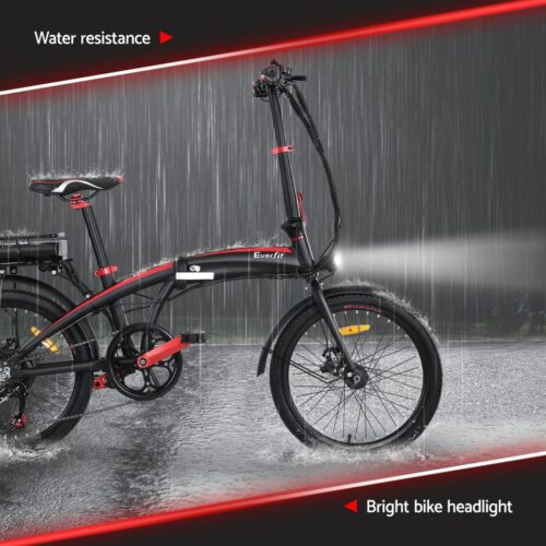 Everfit Folding Electric Bike Urban City Bicycle eBike Rechargeable Battery 250W - Image 7