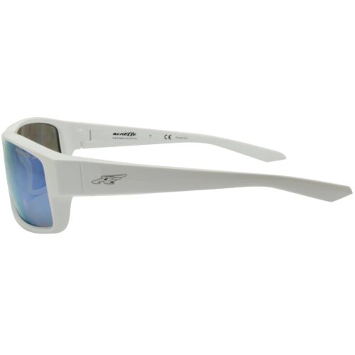 Arnette AN 4224 262422 Polarized Boxcar Shiny White Blue Mirror Mens Sunglasses - Image 3