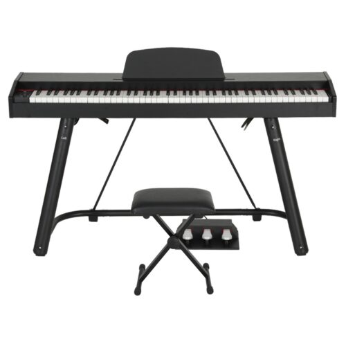 Alpha 88 Keys Electronic Piano Keyboard Digital Electric w/ Stand Stool Weighted - Image 2