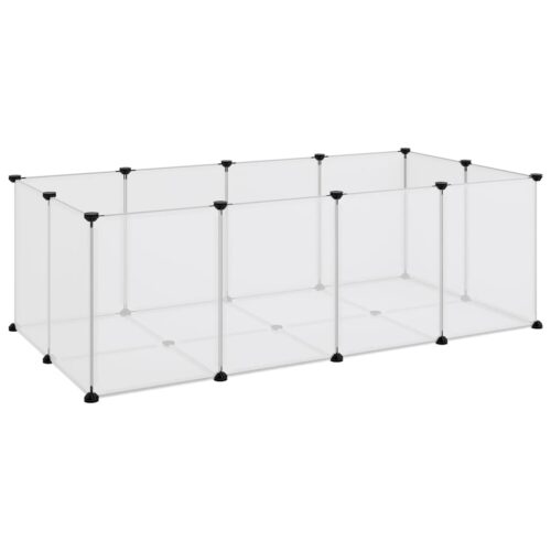 Small Animal Cage Transparent 144x74x46.5cm PP Steel - Image 2