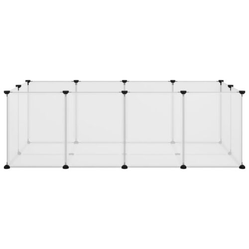 Small Animal Cage Transparent 144x74x46.5cm PP Steel - Image 3