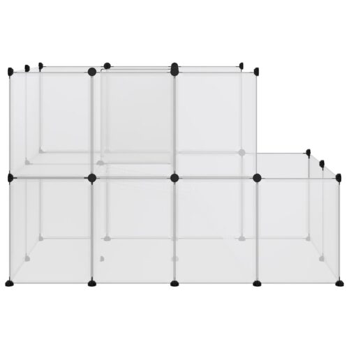 Small Animal Cage Transparent 142x74x93cm PP Steel - Image 4