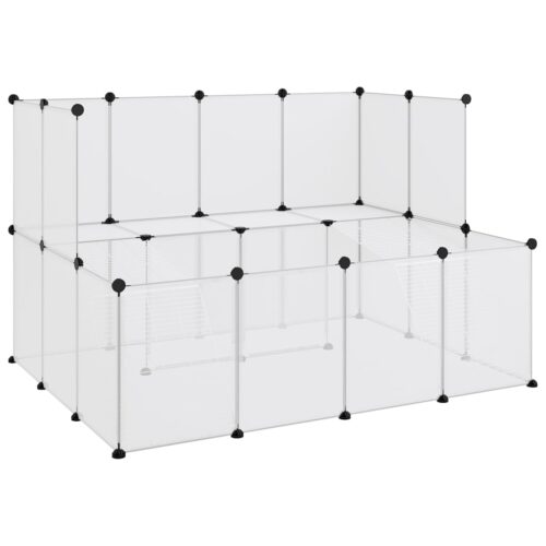 Small Animal Cage Transparent 143x107x93cm PP Steel - Image 2
