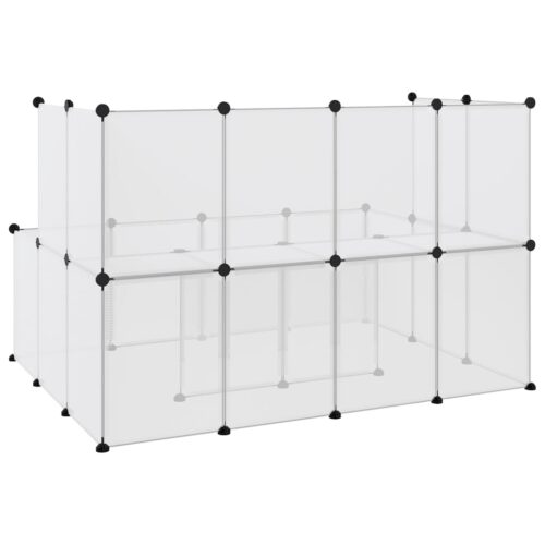 Small Animal Cage Transparent 143x107x93cm PP Steel - Image 5