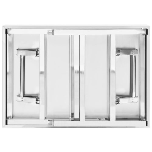 Kitchen Folding Work Table 85x60x80cm Stainless Steel - Image 4