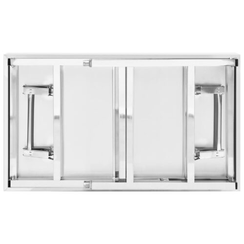 Kitchen Folding Work Table 100x60x80cm Stainless Steel - Image 4