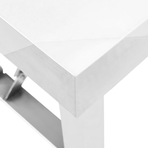 Kitchen Folding Work Table 120x60x80cm Stainless Steel - Image 5