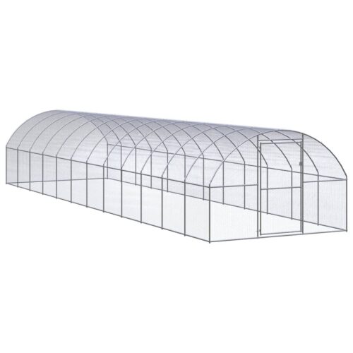 Outdoor Chicken Coop 3x12x2mGalvanised Steel