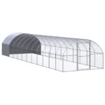 Outdoor Chicken Coop 3x12x2mGalvanised Steel