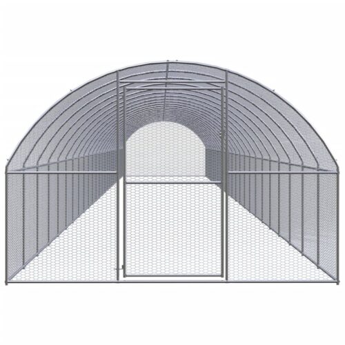 Outdoor Chicken Coop 3x24x2mGalvanised Steel - Image 2