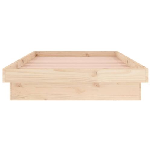 LED Bed Frame 90x190cm Solid Wood - Image 7