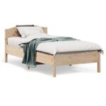 Bed Frame 90x190cm Solid Wood Pine