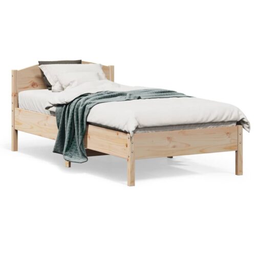 Bed Frame 90x190cm Solid Wood Pine