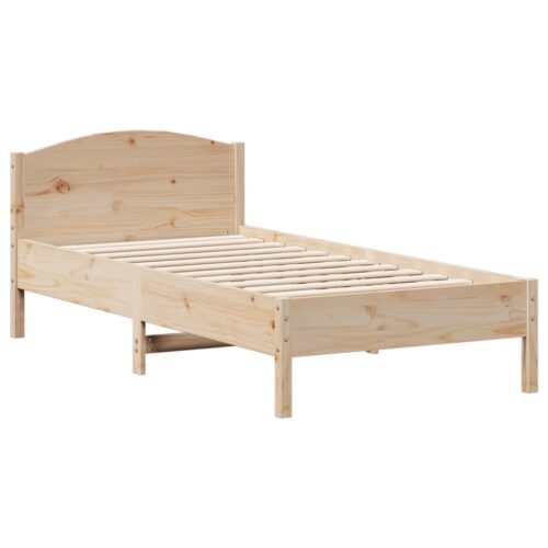 Bed Frame 90x190cm Solid Wood Pine - Image 2