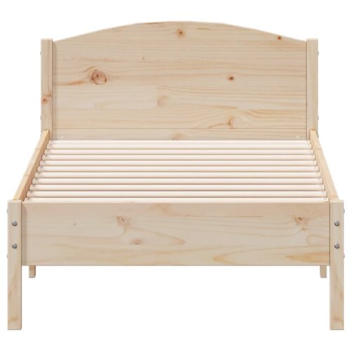 Bed Frame 90x190cm Solid Wood Pine - Image 3