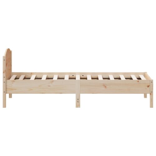 Bed Frame 90x190cm Solid Wood Pine - Image 4
