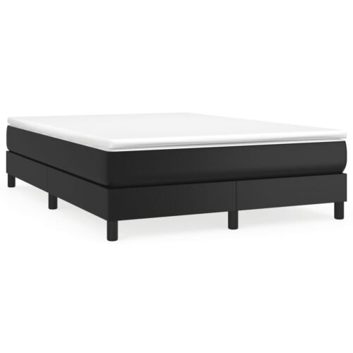 Bed Frame Black Queen Faux Leather - Image 2