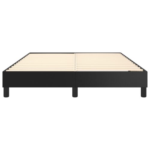 Bed Frame Black Queen Faux Leather - Image 5