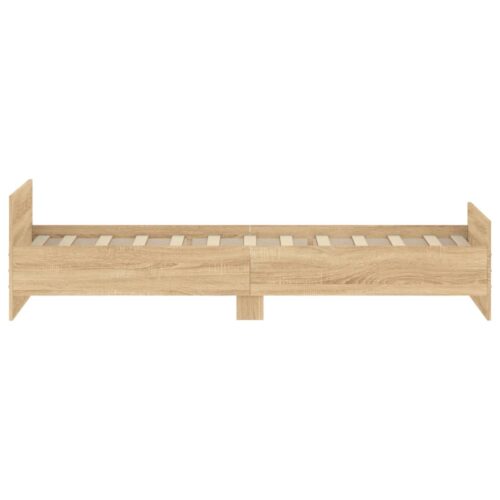 Bed Frame Sonoma Oak 90x190cm Engineered Wood - Image 5