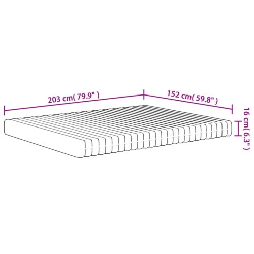 Foam Mattress Medium Soft 152x203cm Queen Size - Image 7