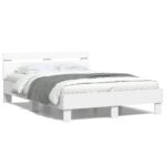 Bed Frame White 135x190cm