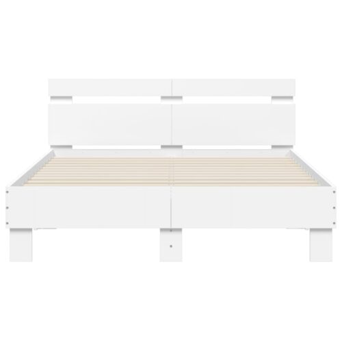Bed Frame White 135x190cm - Image 5