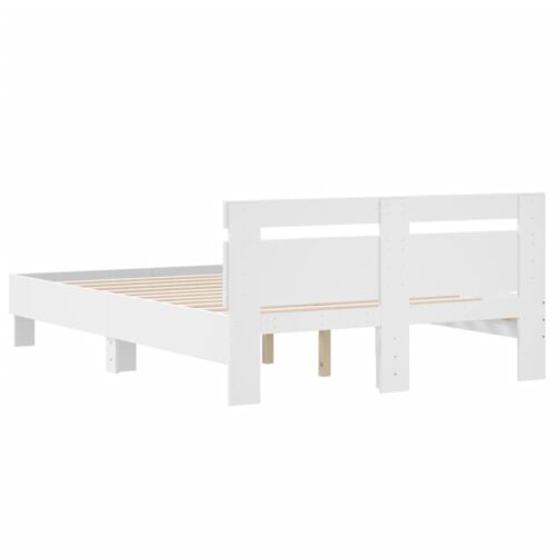 Bed Frame White 135x190cm - Image 7