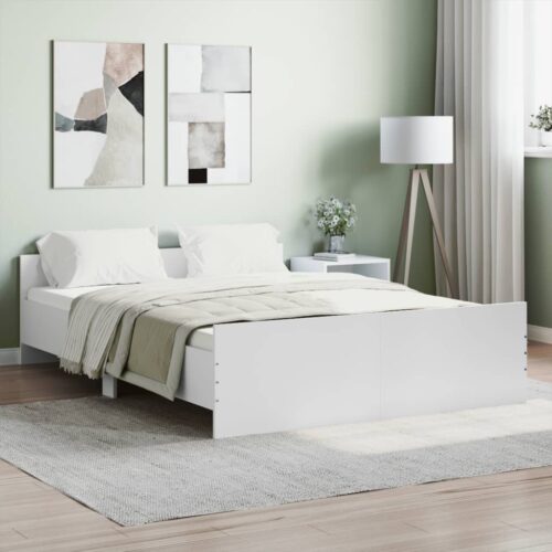 Bed Frame White 135x190cm