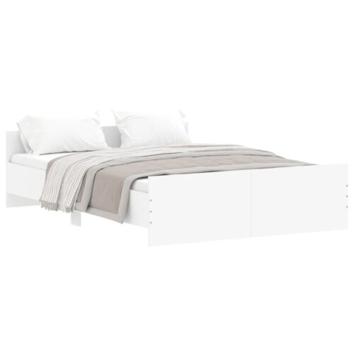 Bed Frame White 135x190cm - Image 2